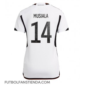 Alemania Jamal Musiala #14 Primera Equipación Mujer Mundial 2022 Manga Corta